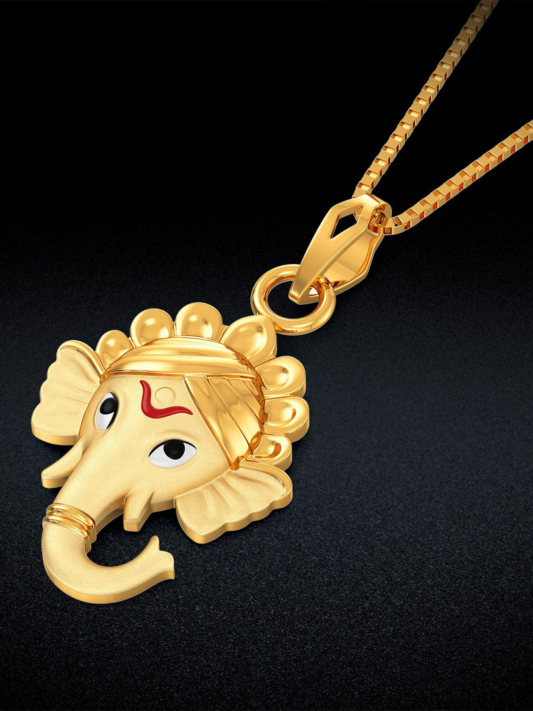 Joyalukkas Women 22Kt Ganesha Wisdom Gold Pendant 3.26 gm