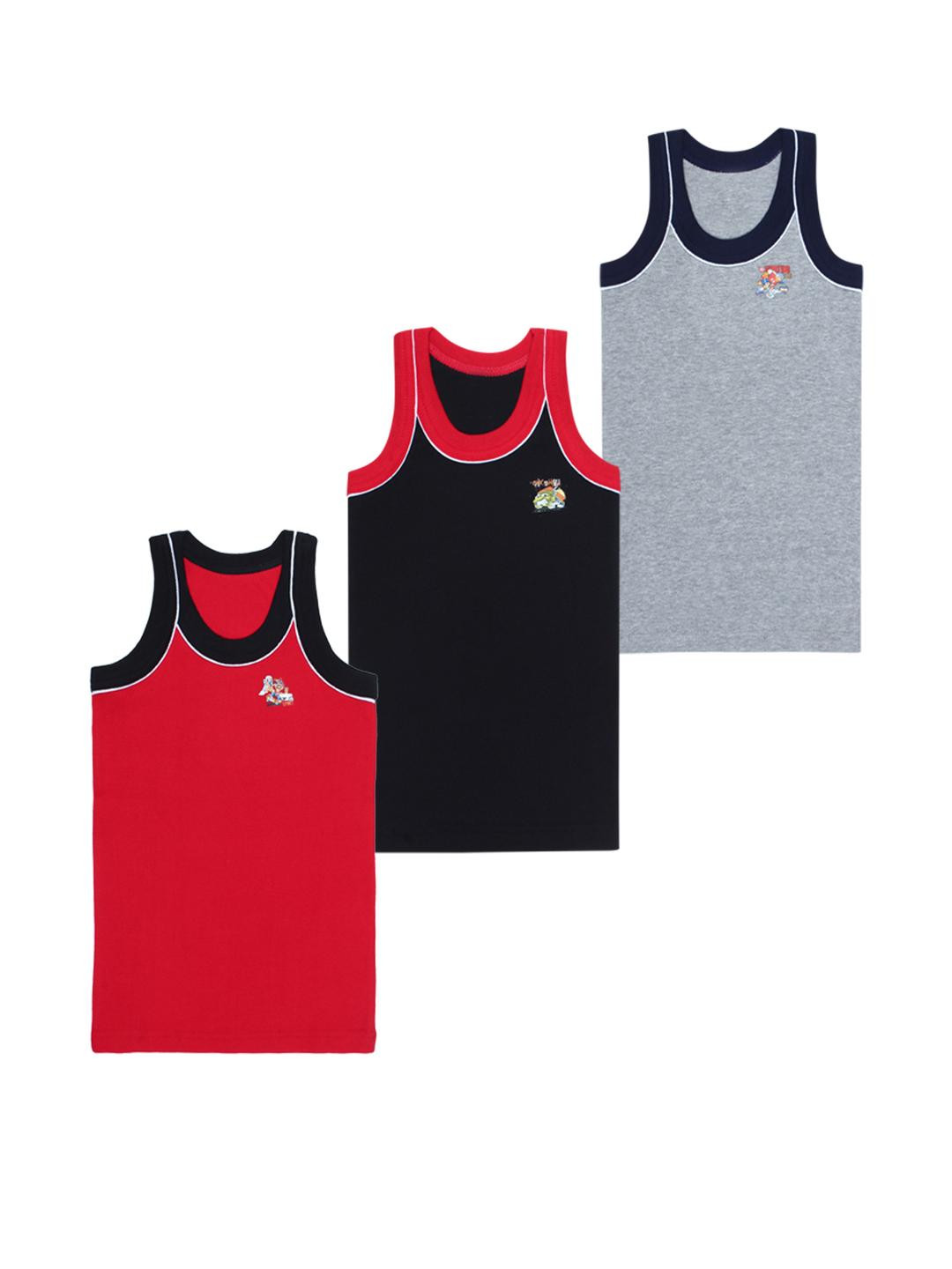 Kritiu Boys Innerwer Vest - Pack Of 3