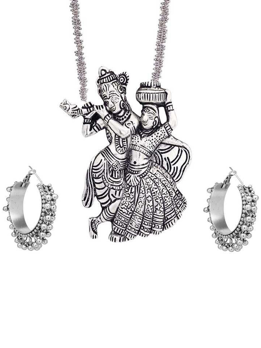 Samridhi DC Radha Krishna Beaded Jewellery Set