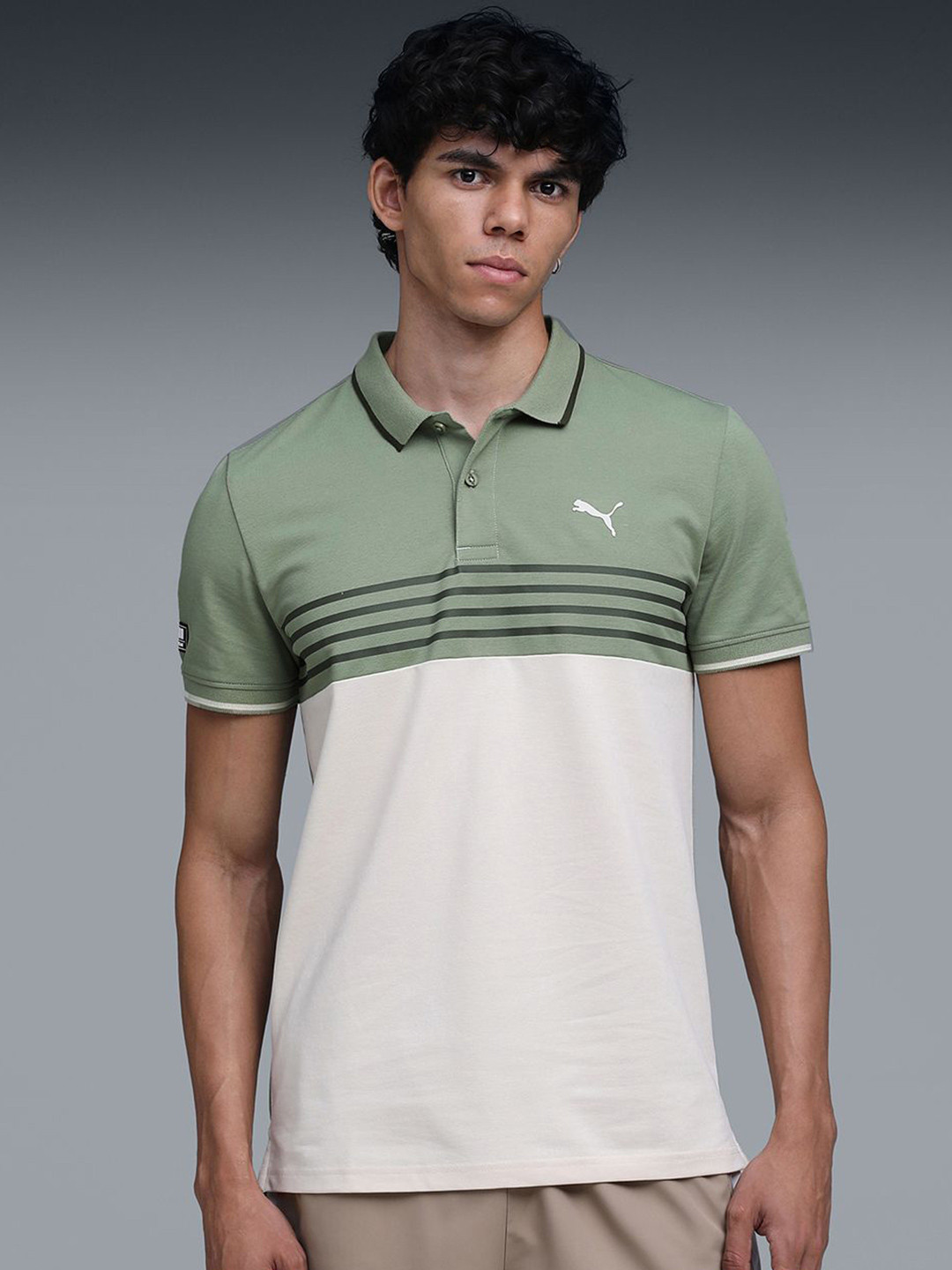 Puma Wardrobe Essentials Men's Colorblock Polo