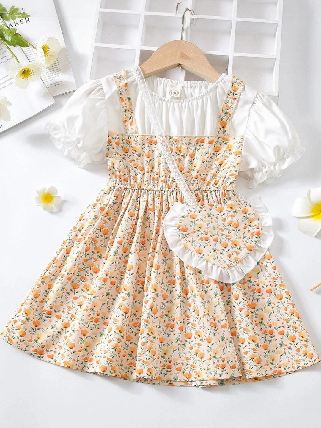HOPZONIC Girls Yellow Dresses