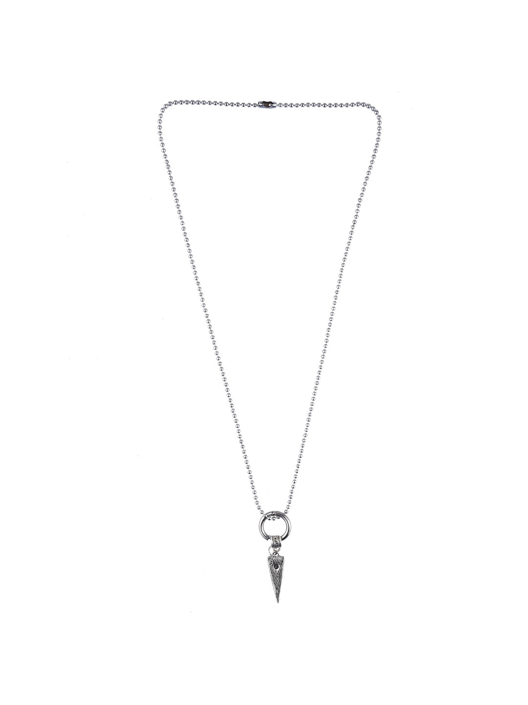 Crazy Fashion Unisex Stainless Steel Triangular Pendant With Chain