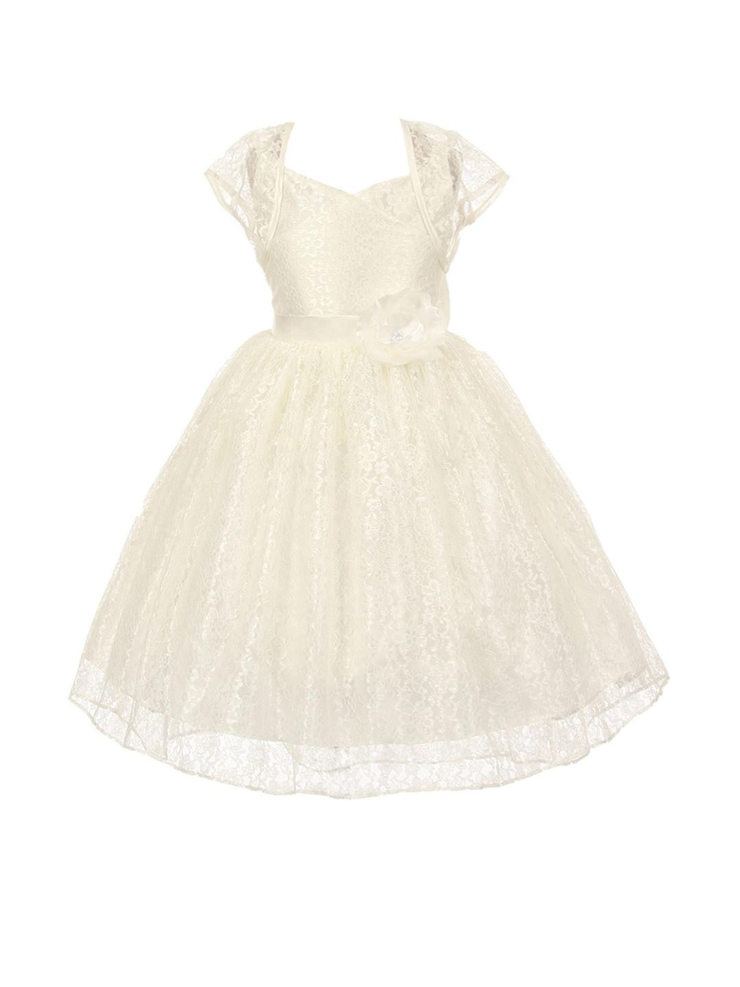 Shahina Fashion Girls Knee-Length Net & Satin Dress