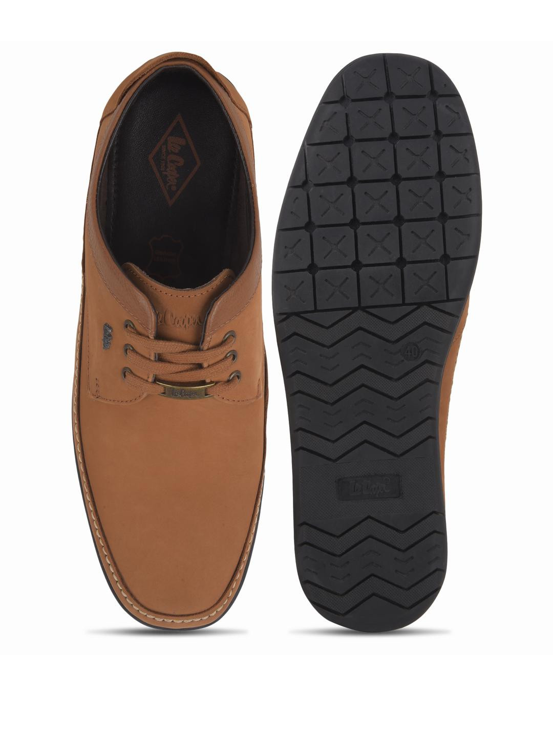 Lee Cooper Men Camel Brown Formal Shoes