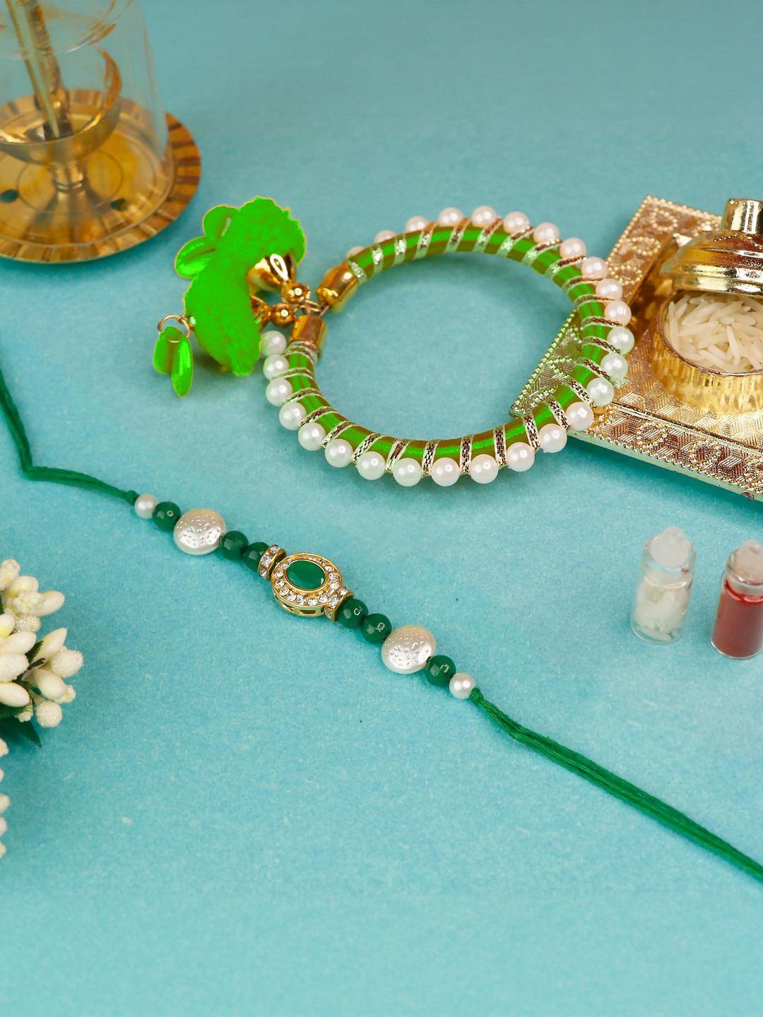 Brother Rakhi with Bhabi kada set