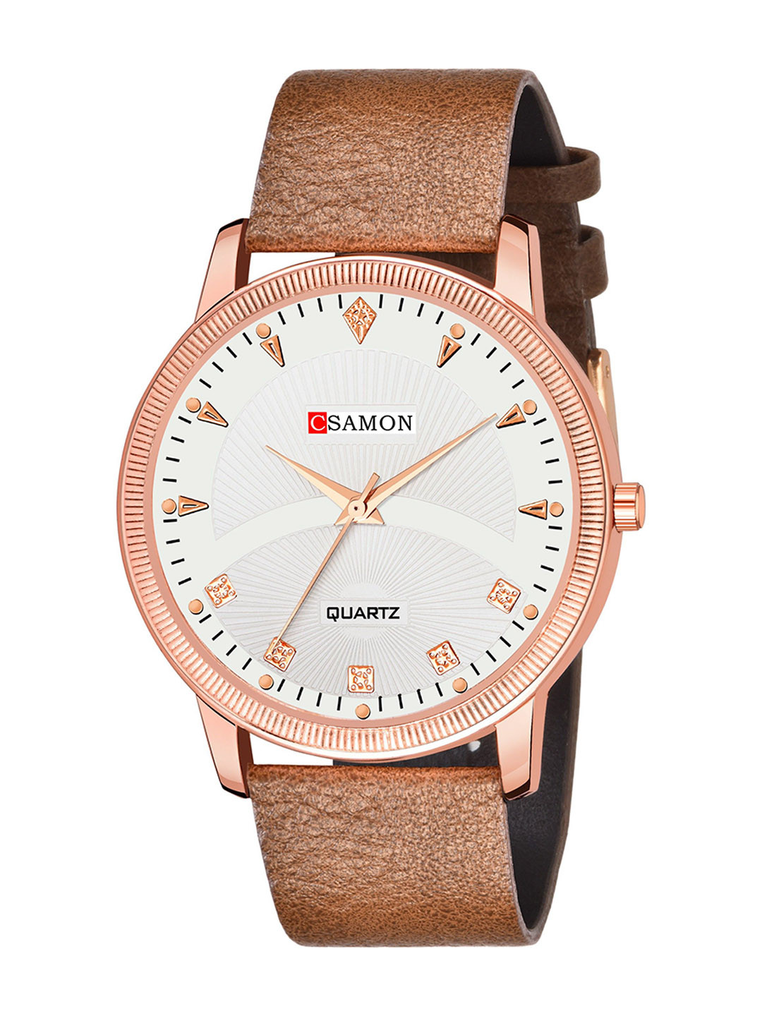 Gopal Shopcart Leather Straps Analogue Watch Csamon_10_beige Men