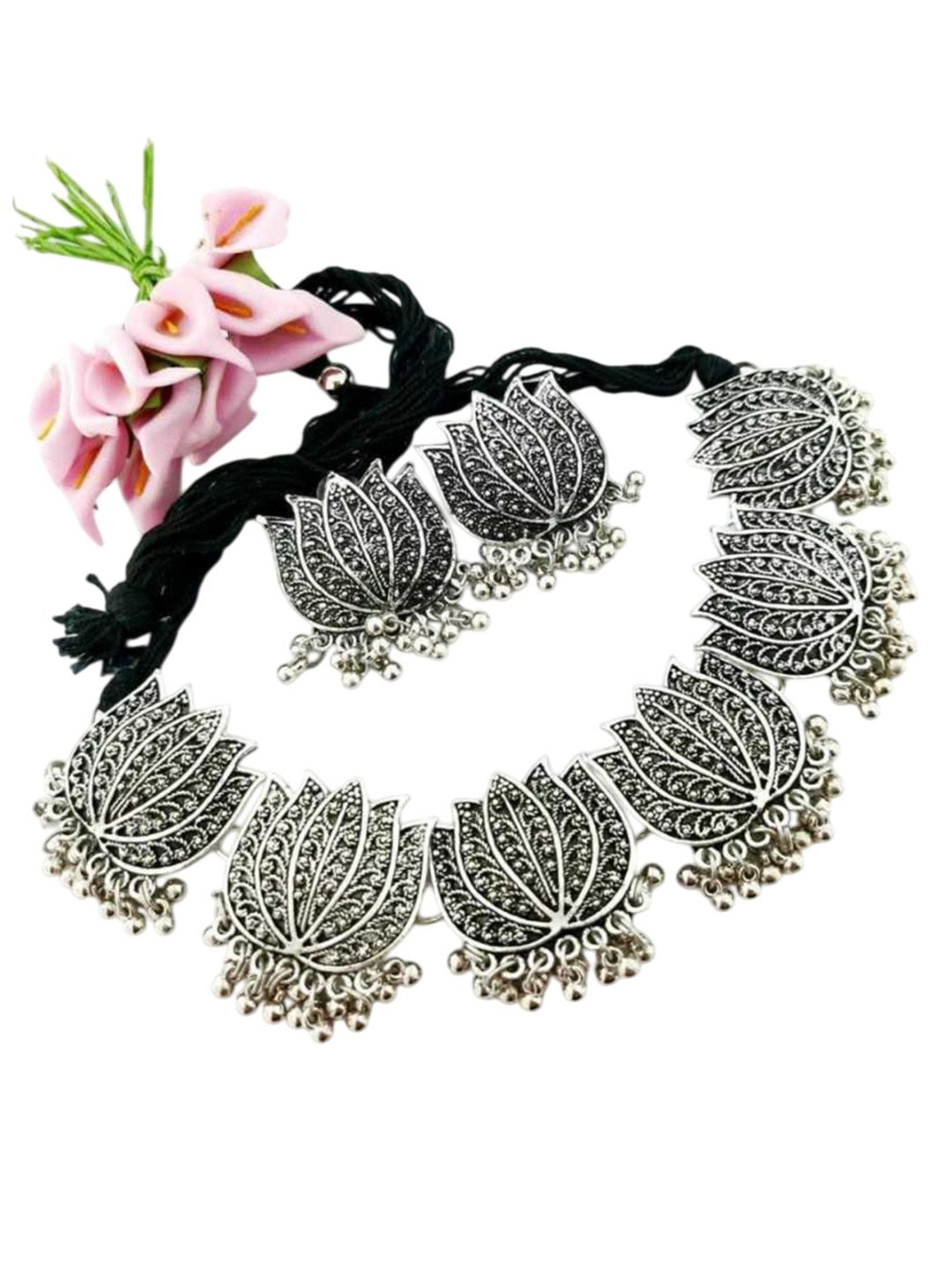 Samridhi DC Set Of 2 Artificial Beaded Oxidised Jewellery Sets