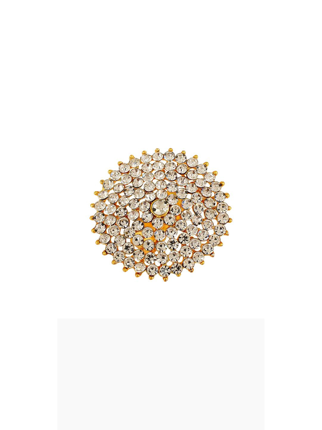 Silver Plated Diamond Look-Alike Fashion fingerring Women