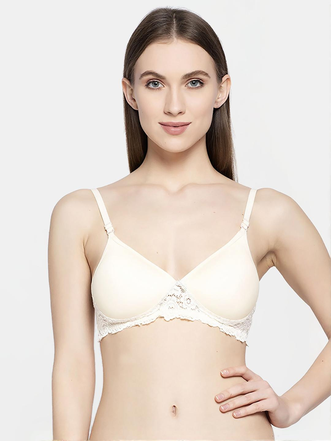 Women Cotton Brown Padded Non-Wired Lingerie Bra Sport wear Gym Crop Tank Top