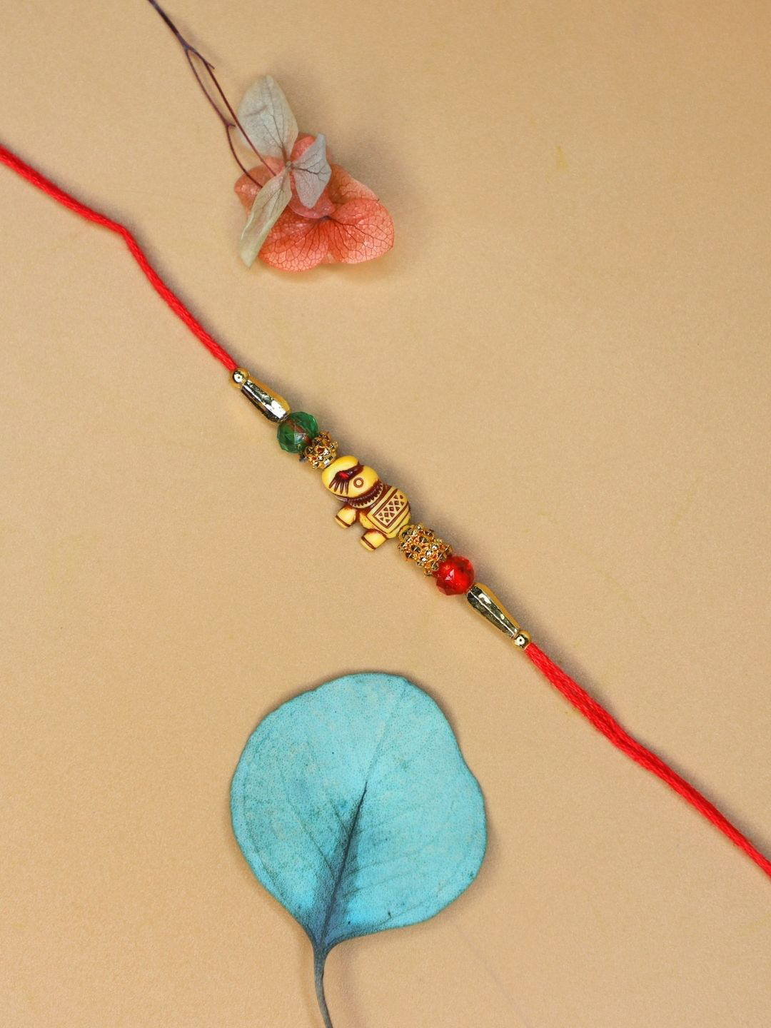 Anouk Elephant Rakhi With Greeting Card Gift Set