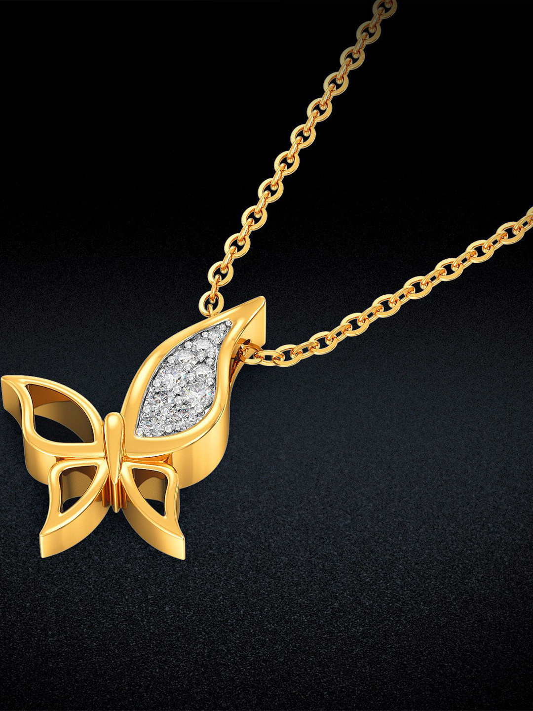 Joyalukkas 22KT Fluttering Fantasy Pendant Gold