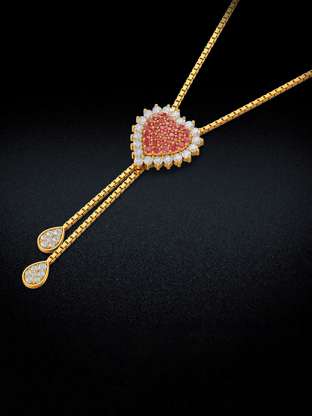 Joyalukkas Blush Heart Elegance Gold Necklace