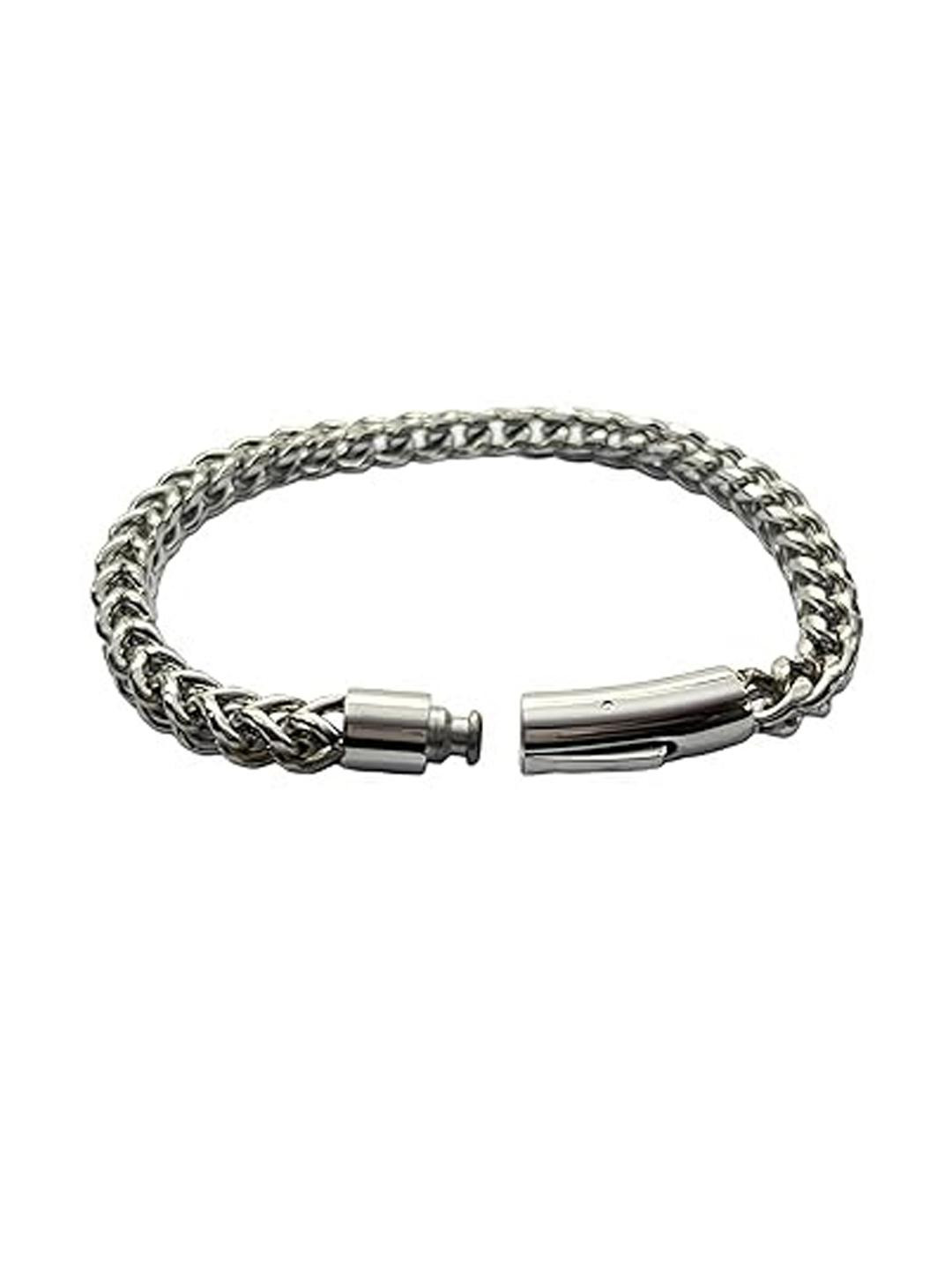 APUNKA D FASHION Men Silver Bracelet