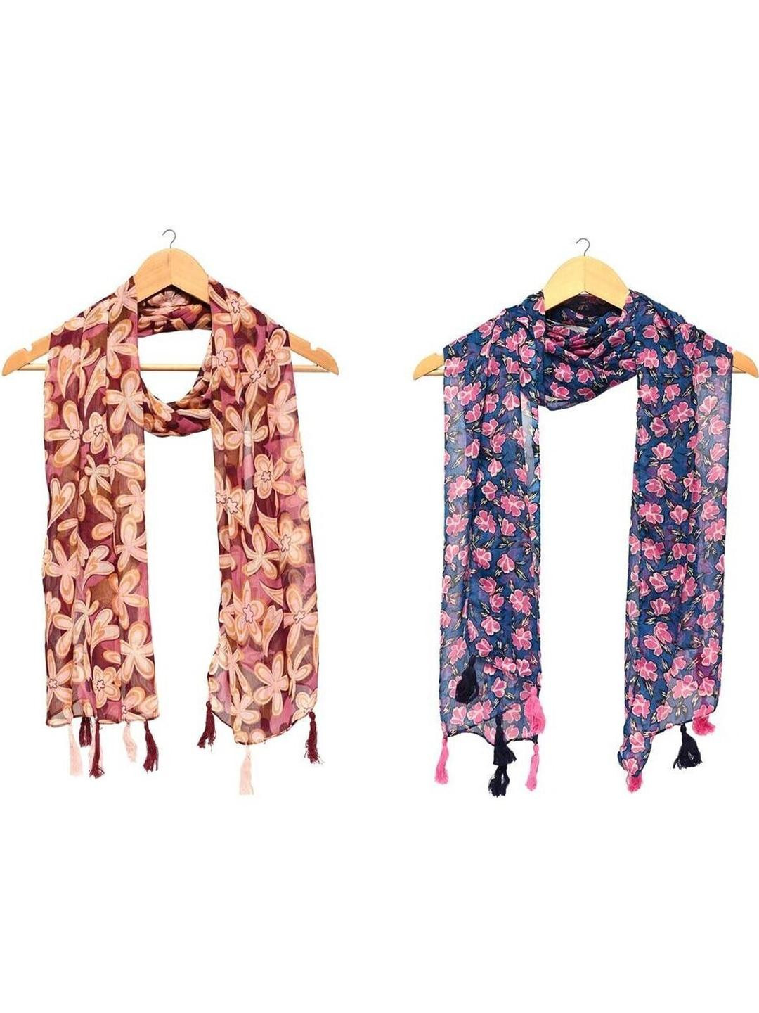 StoleVilla Floral Chiffon Stoles