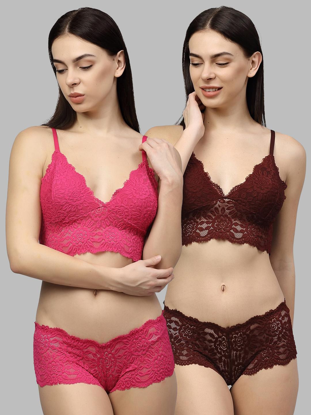 Samvar Pack Of 2 Non-Padded Lingerie Sets B_Till-Set_P,M