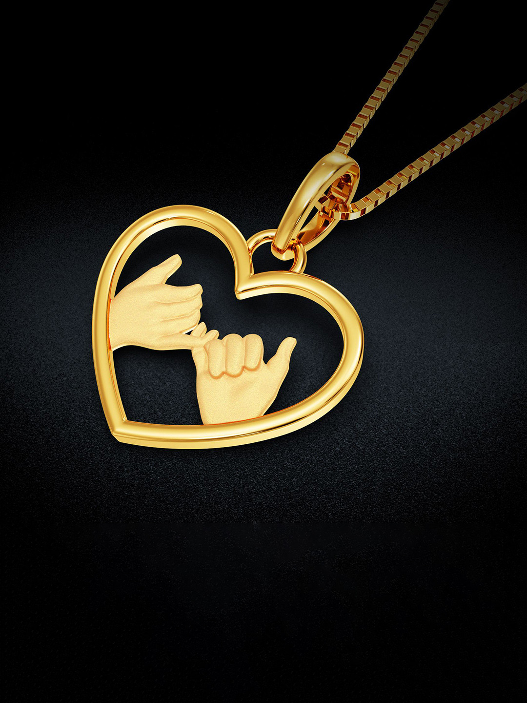 Joyalukkas Women Vow of Love Heart Pendant