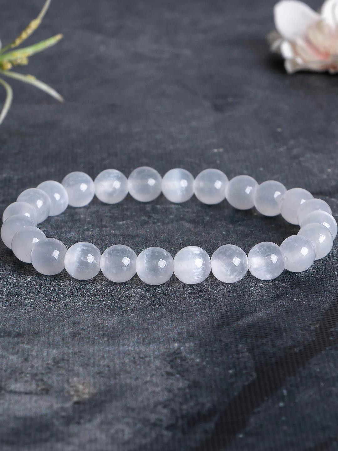 craftNyou Unisex Selenite Bracelet