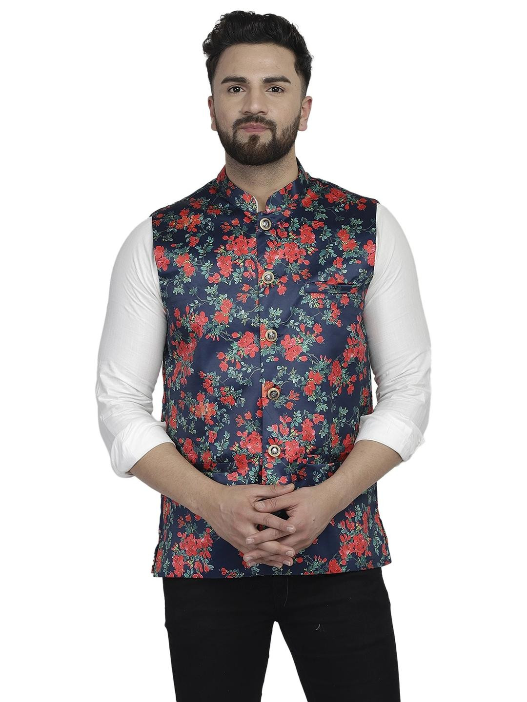 B BEN Sleeveless Printed Men Jacket ()