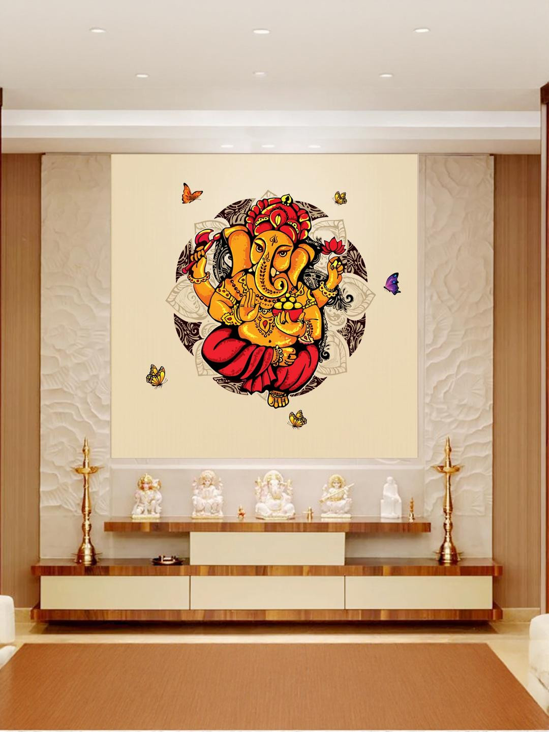 Coloured Wings Unisex Yellow Decals and Stickers