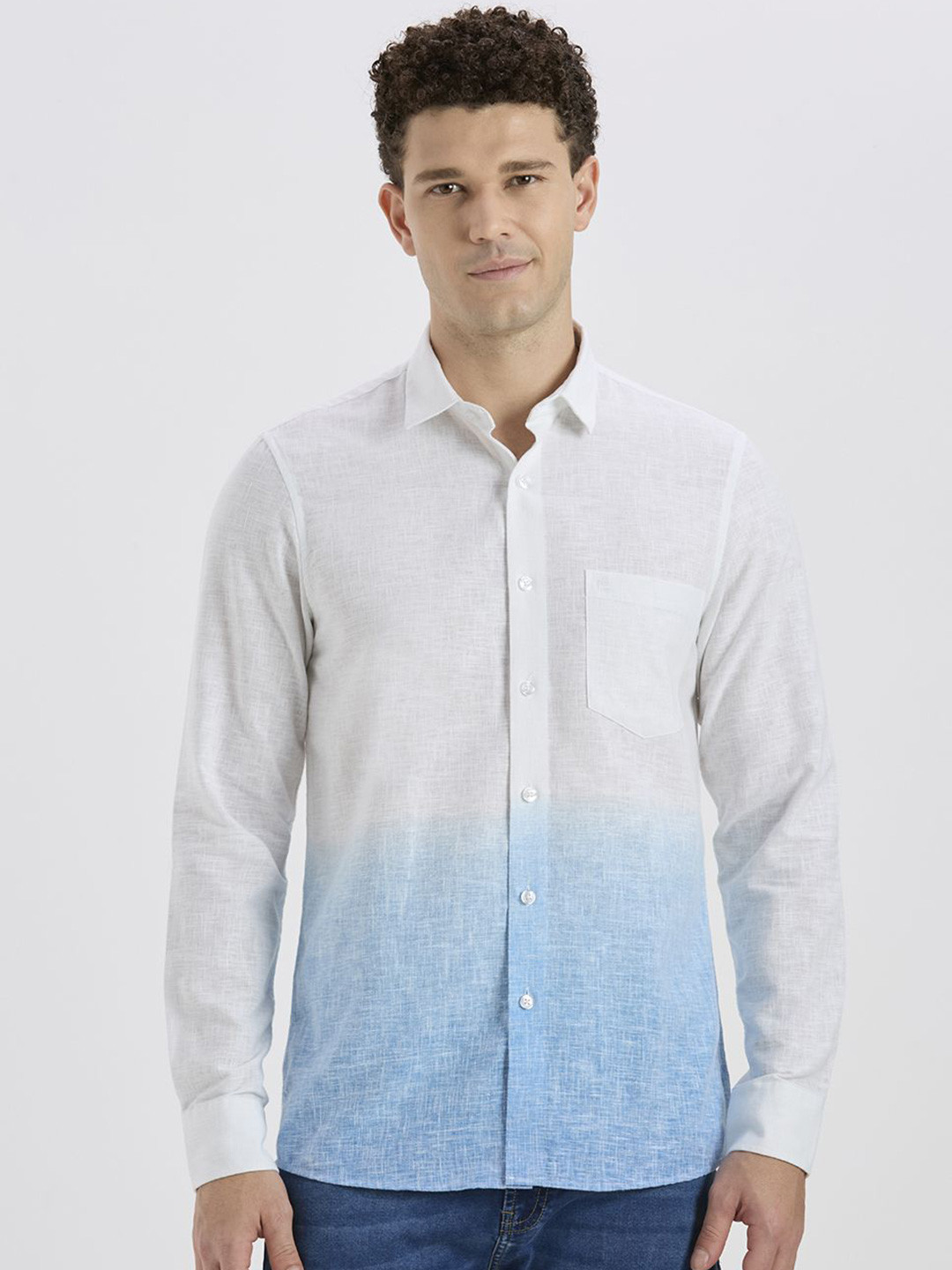 ROCKING SWAMY Men Tie and Dye Dyed Spread Collar Regular Fit Cotton Casual Shirt