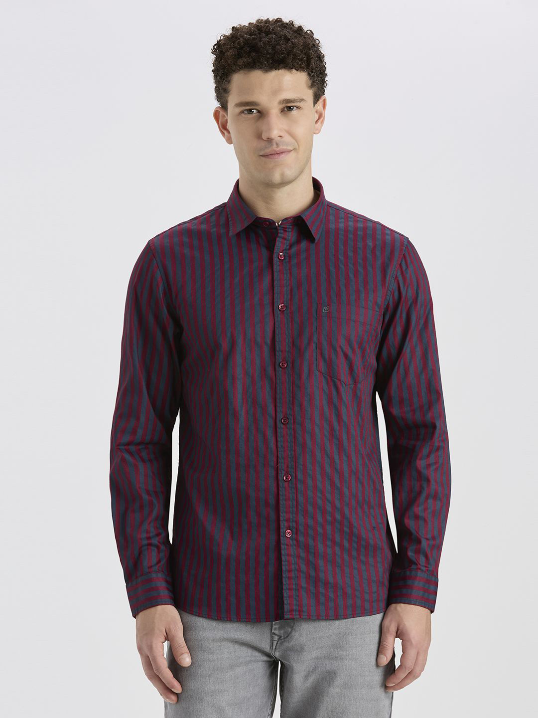 ROCKING SWAMY Men Multi Stripes Checked Casual Shirt