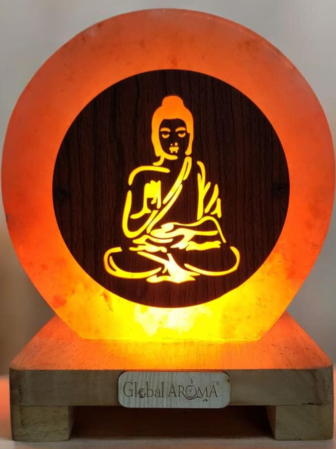 Buddha Himalayan rock salt crafted Lamp