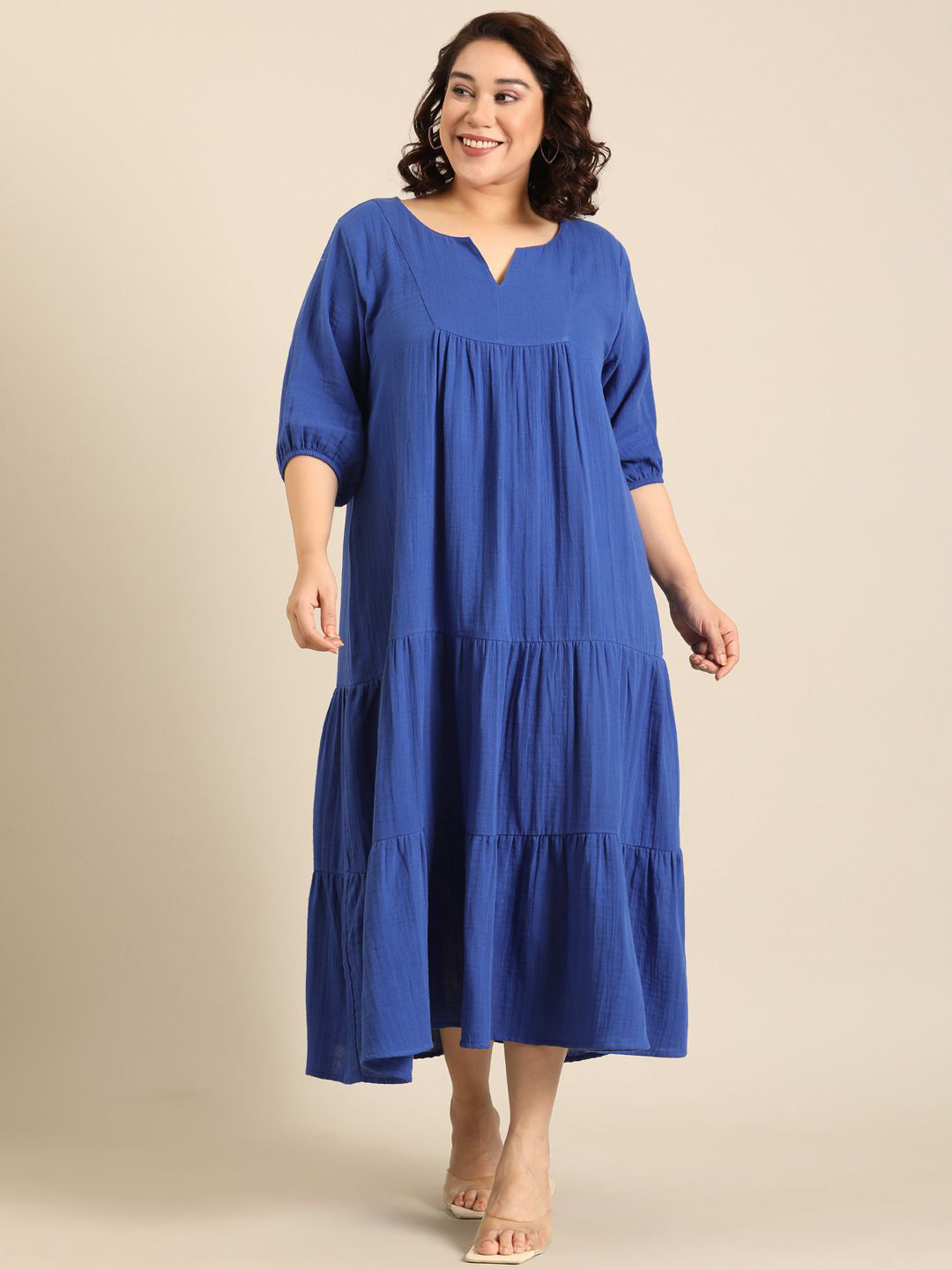The Pink Moon Fit & Flare Maxi Dress
