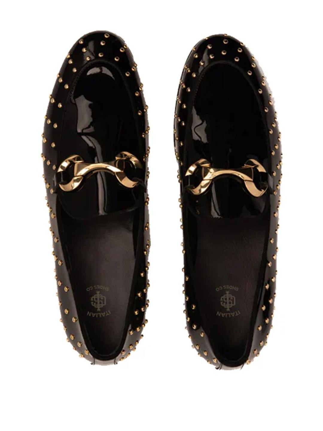 ITALIAN SHOES CO Black Leather Casual Shoes