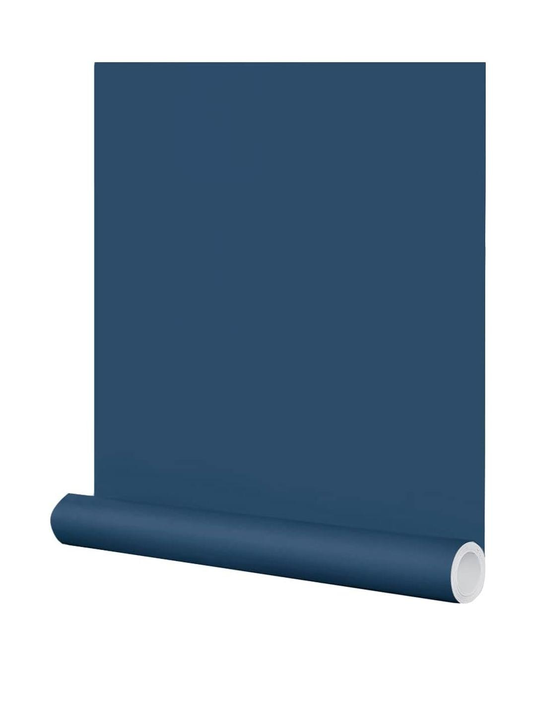 SUNBIRD Blue Solid Self Adhesive Waterproof Wall Stickers