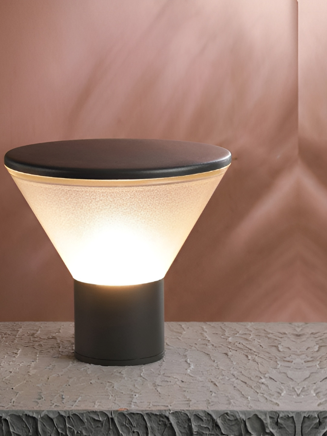 KINIS Grey 2 Pieces Frustum Shape Light Outdoor Lamp