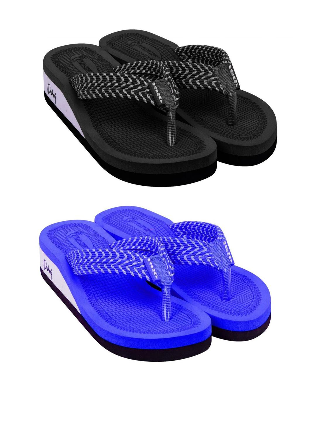 DASHNY Blue Rubber Flip Flops