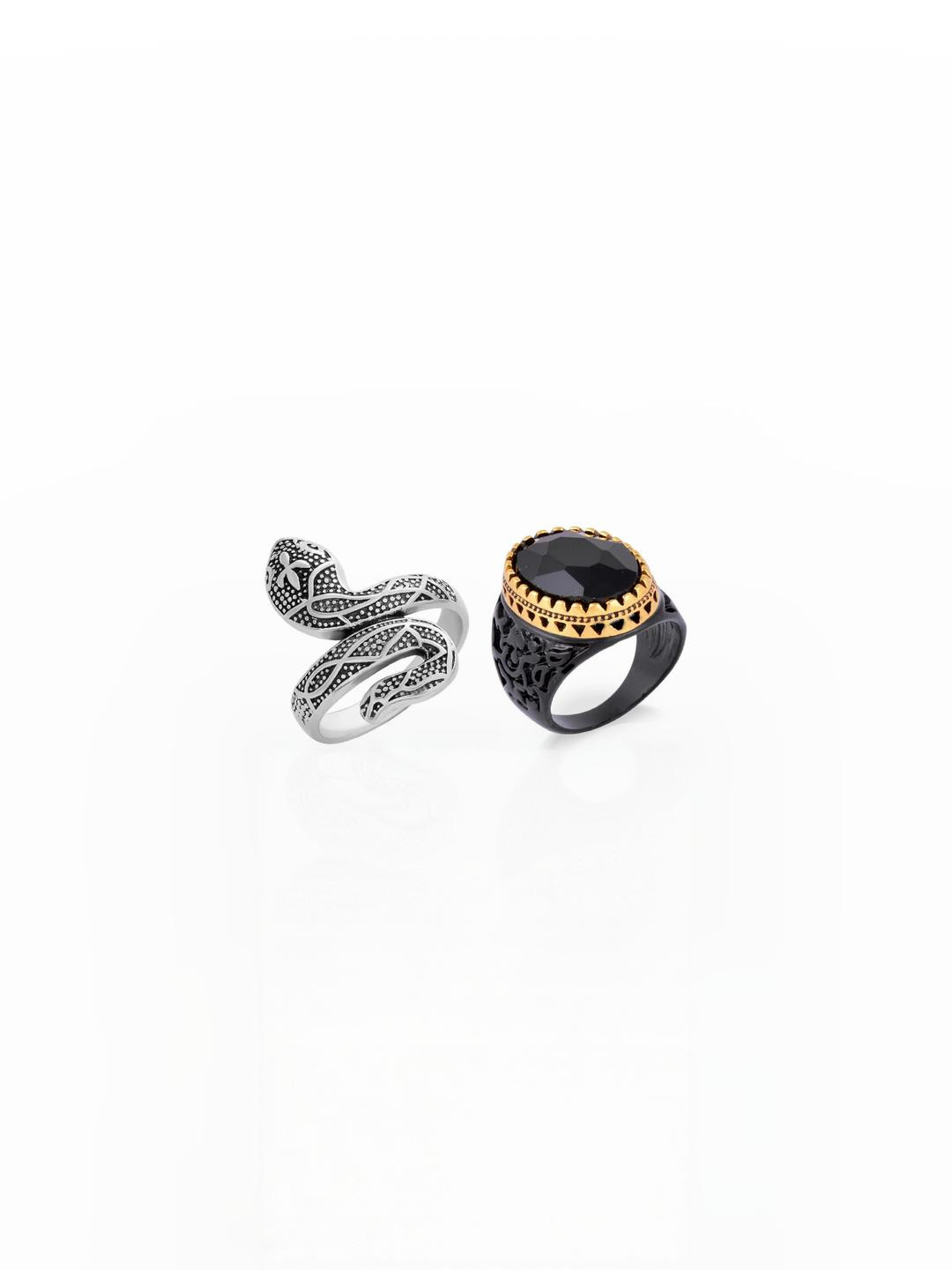 Dynamic Retail Global Set Of 2Men Multi Ring