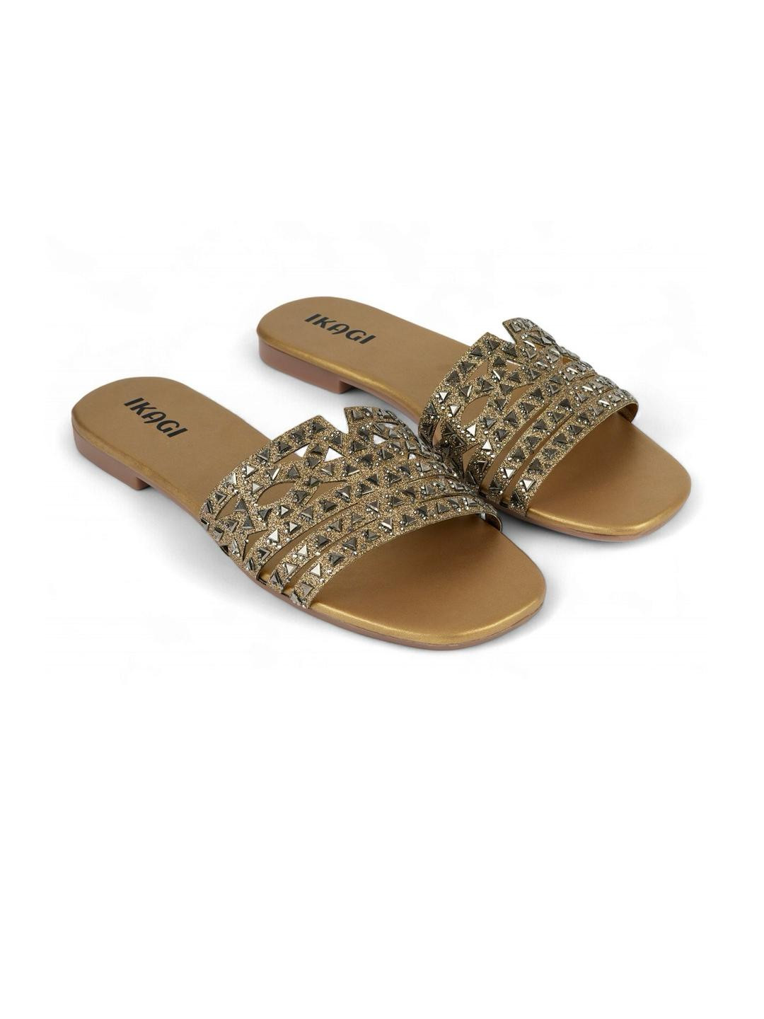 IKAGI Women Open Toe Flats