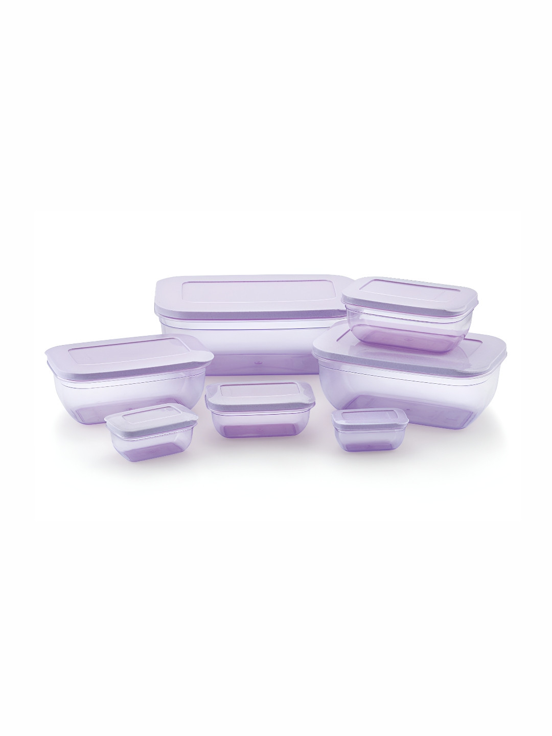 MATVIZO Purple 7 Pieces Rectangle Air Tight Box Containers