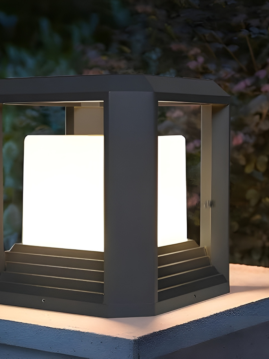 KINIS Grey Modern Shape Gate & Garden Light Outdoor Lamp For Home & Office Entrance