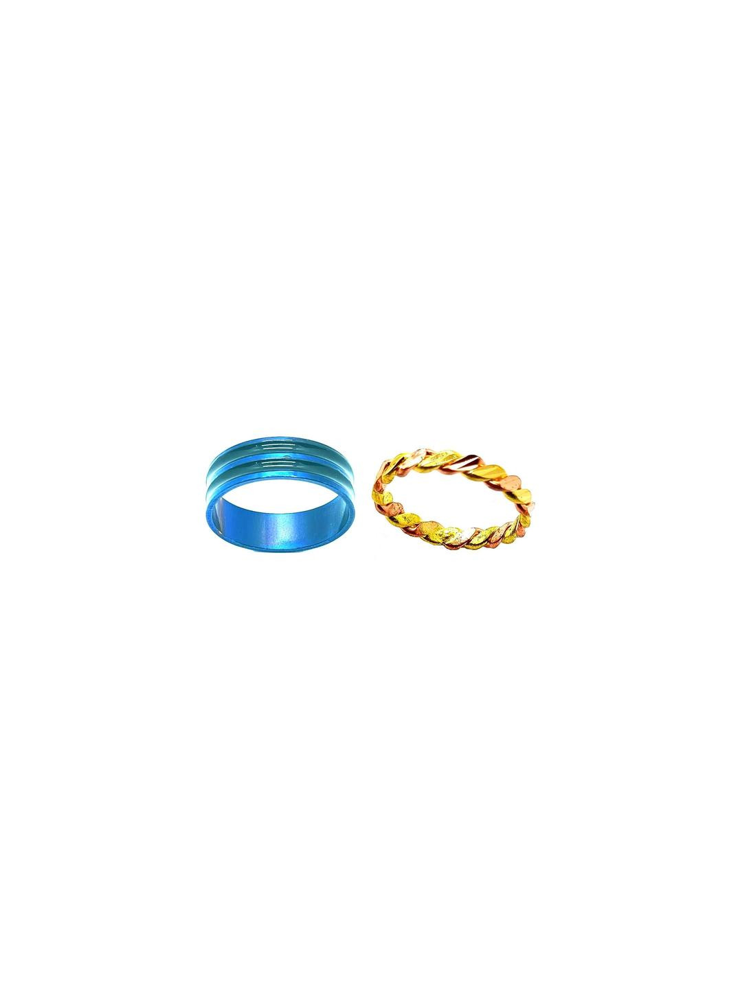 Dynamic Retail Global Pack of 2 Unisex Multicolor Ring