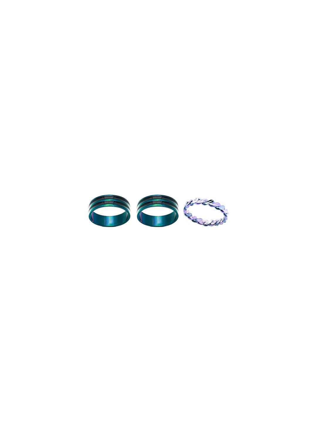 Dynamic Retail Global Pack of 3 Adult Multicolor Ring