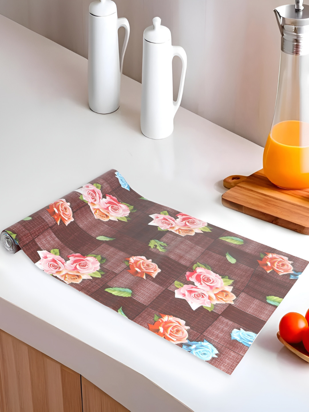 LooMantha Brown Printed Water Resistant Drawer Organiser