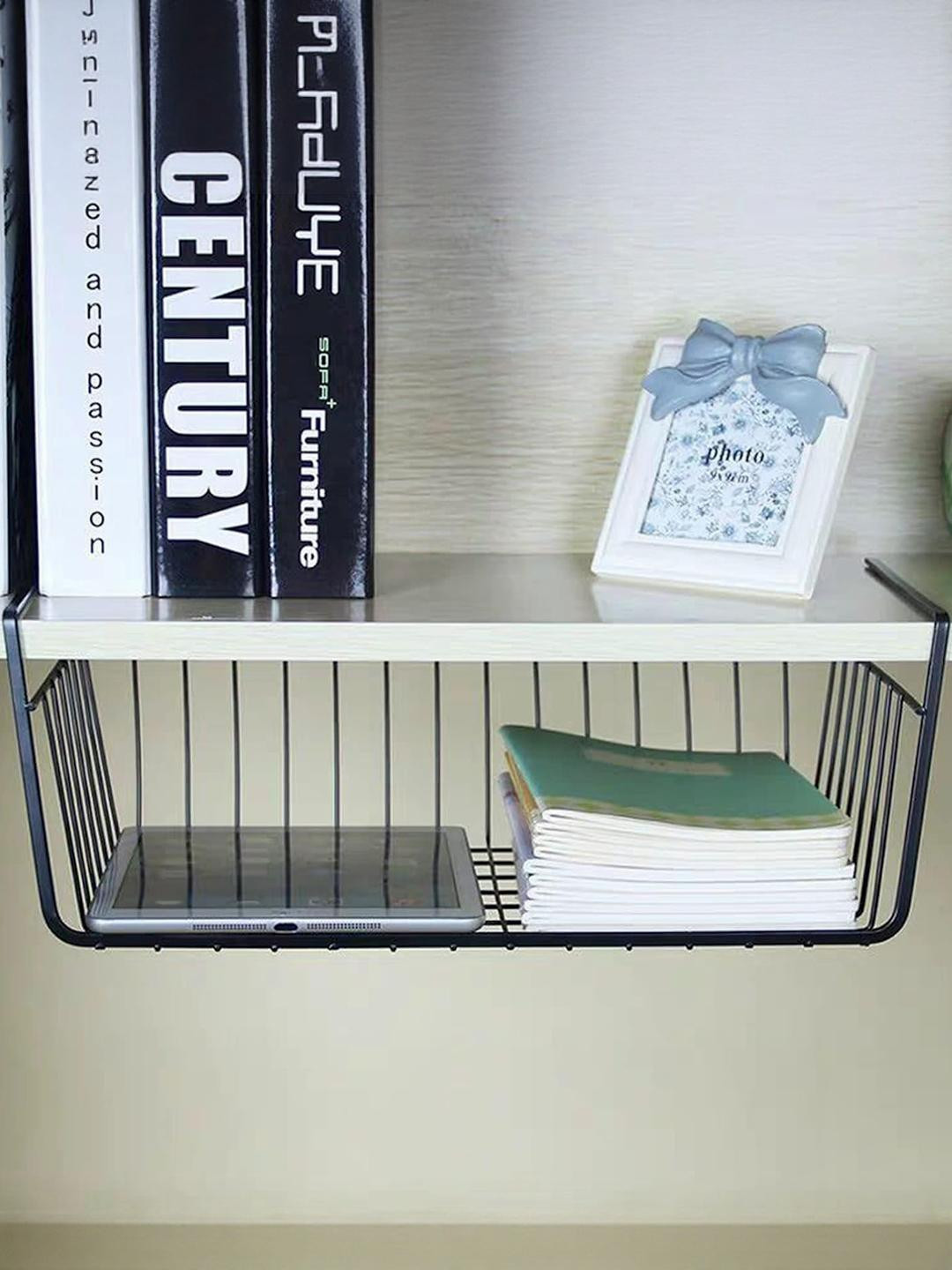 Go Hooked Black Multipurpose Under Shelf Organizer