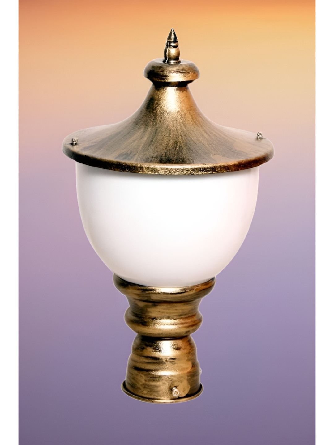 KINIS Gold-Toned Abstract Shaped Gate & Garden Light Outdoor Lamp