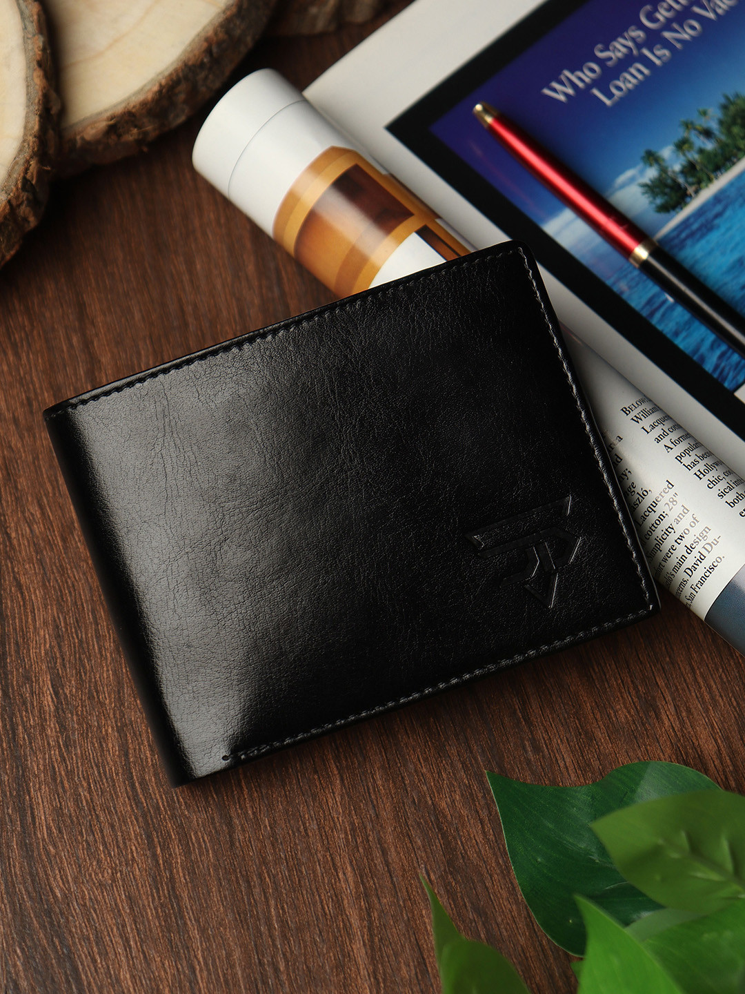 JND Men Textured 2 Two Fold Wallet