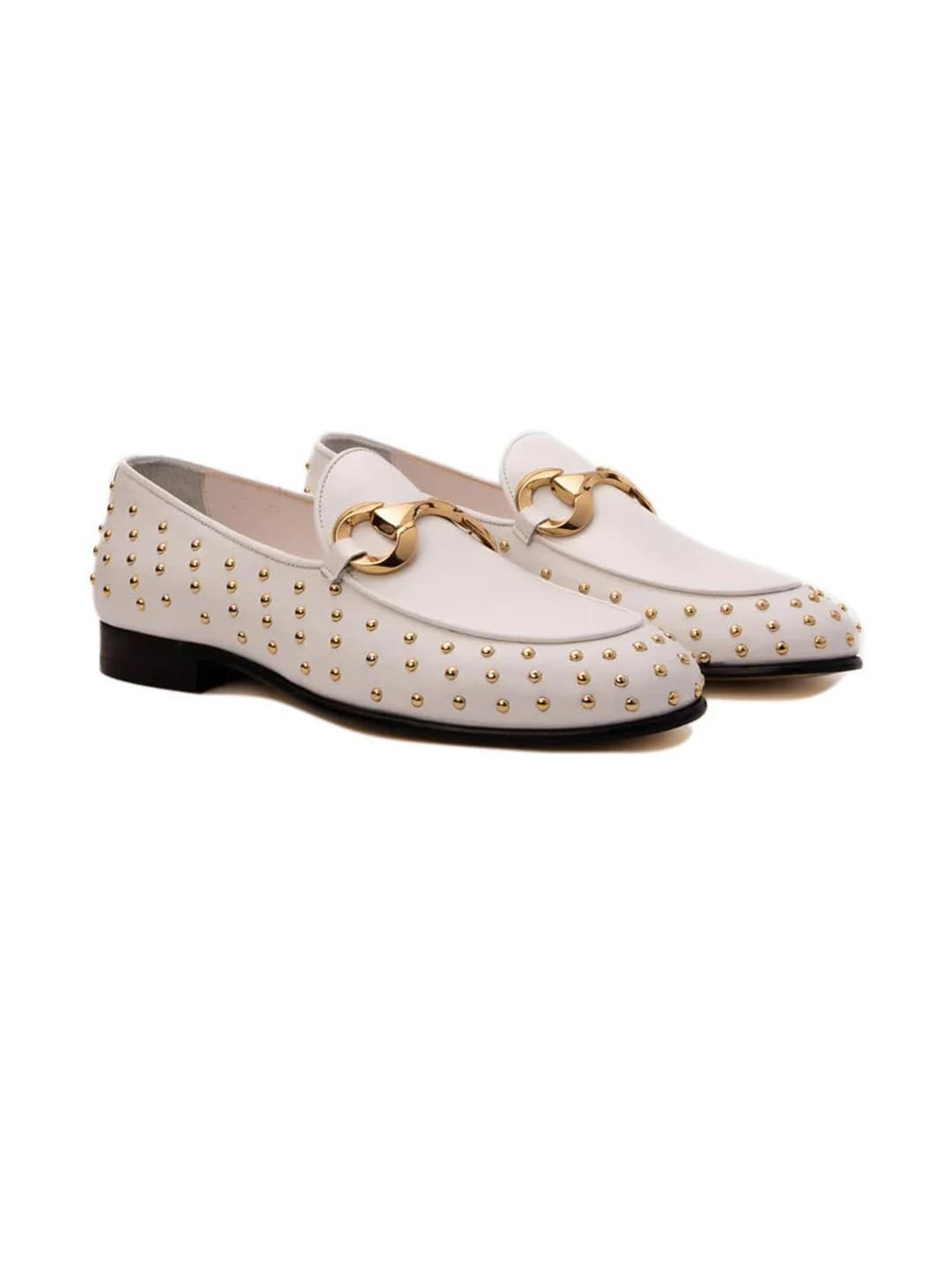 ITALIAN SHOES CO White Leather Casual Shoes
