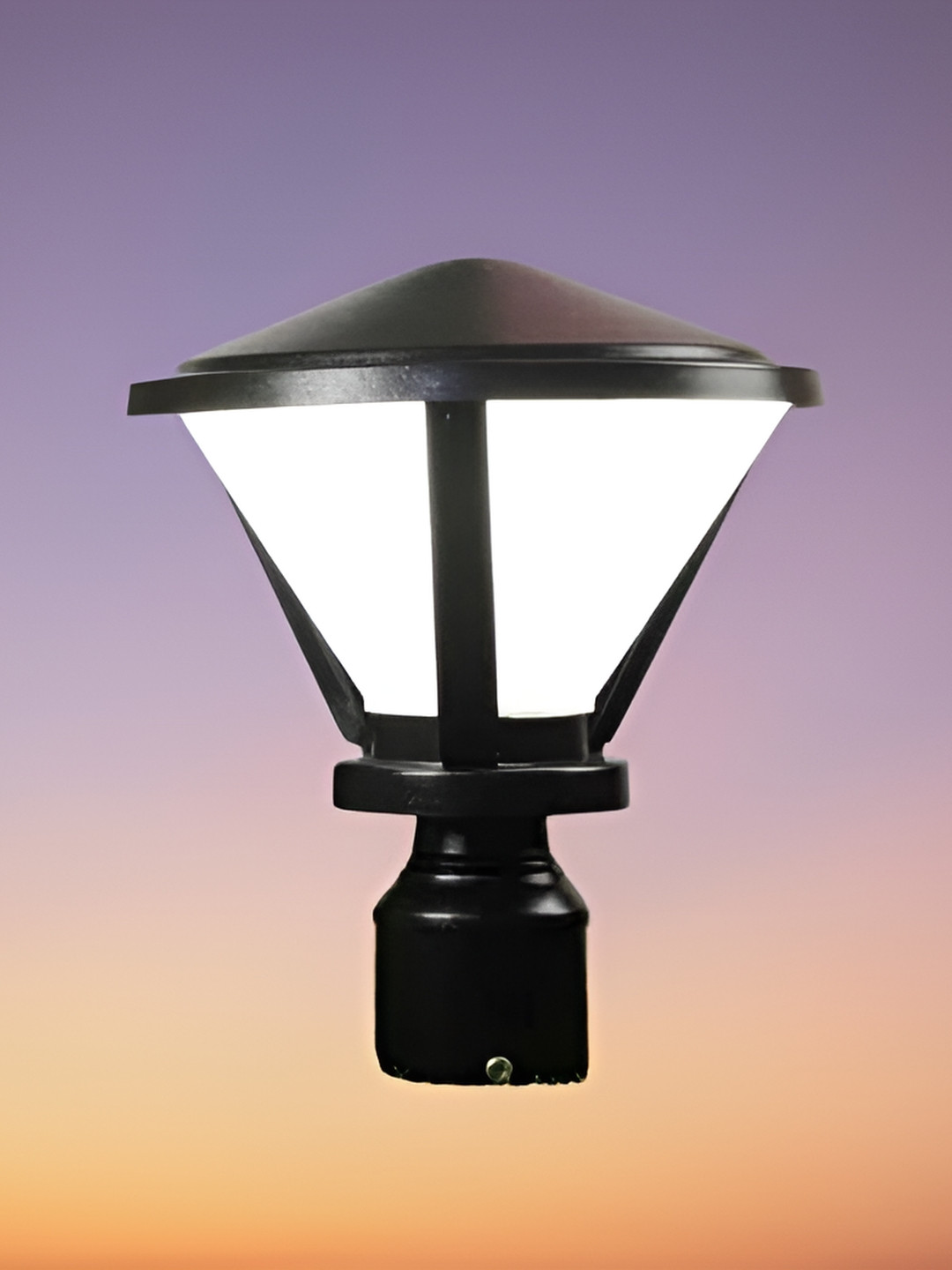 KINIS Black Modern Shape Gate & Garden Light Outdoor Lamp For Home & Office Entrance