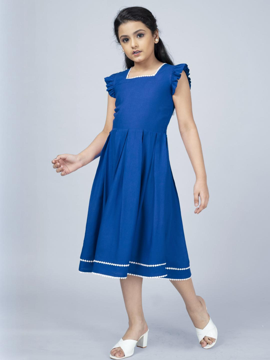 BABY HOME Girls Blue Dresses