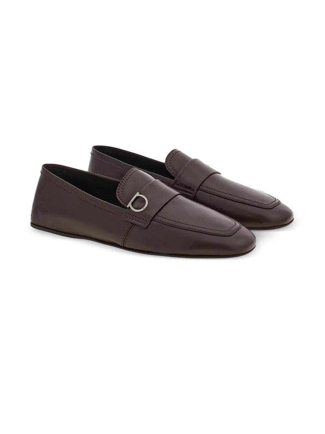 ITALIAN SHOES CO Brown Leather Casual Shoes