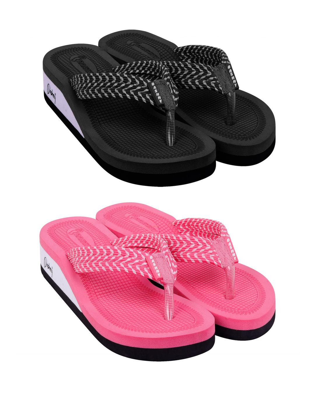 DASHNY Peach Rubber Flip Flops