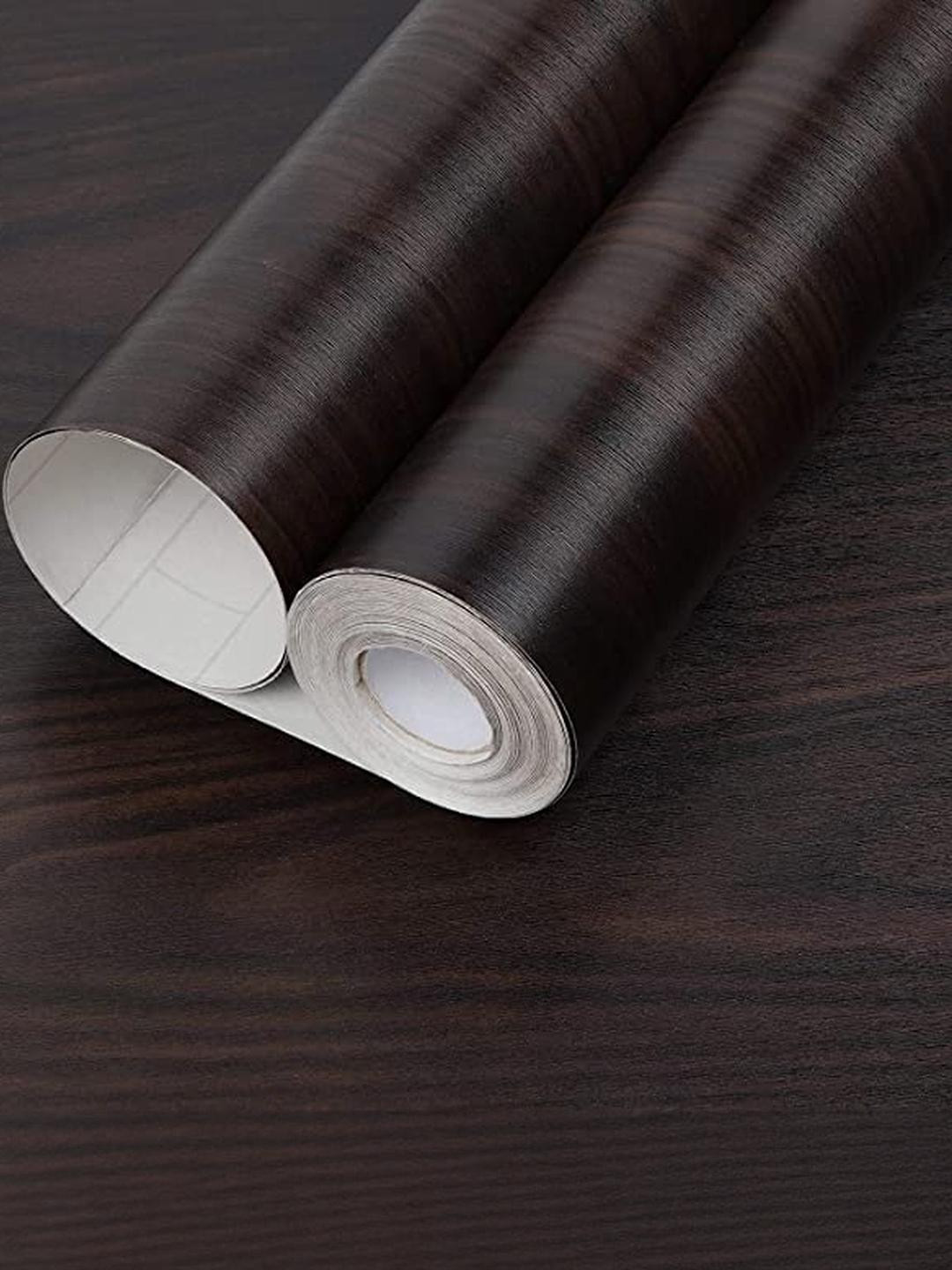 SUNBIRD Black Wood Design Self Adhesive Waterproof Wall Stickers