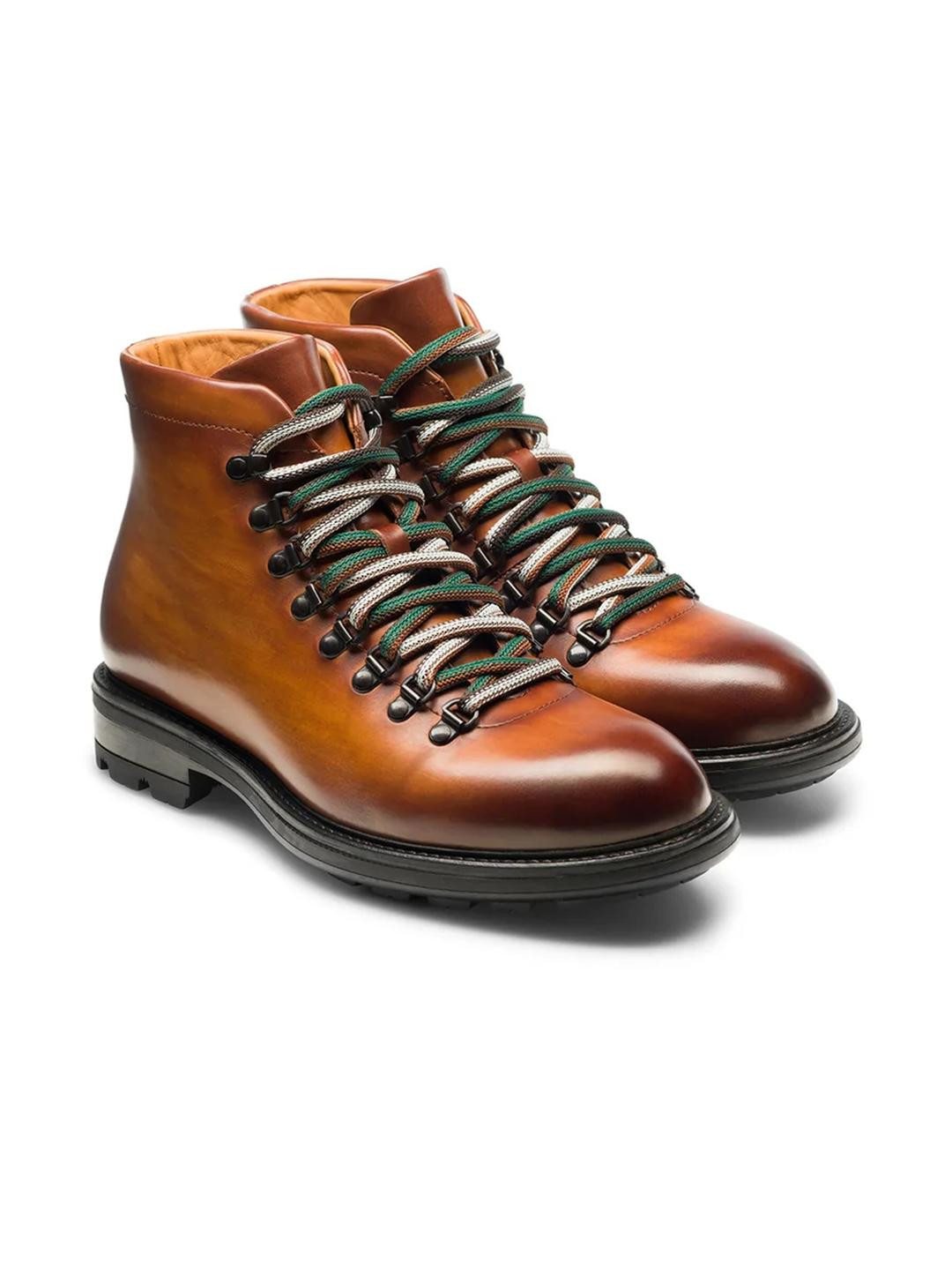 ITALIAN SHOES CO Brown Leather Casual Shoes