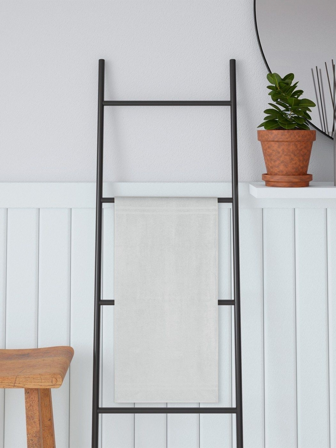 home expressions Grey Cotton Lightweight 350 GSM Bath Towel