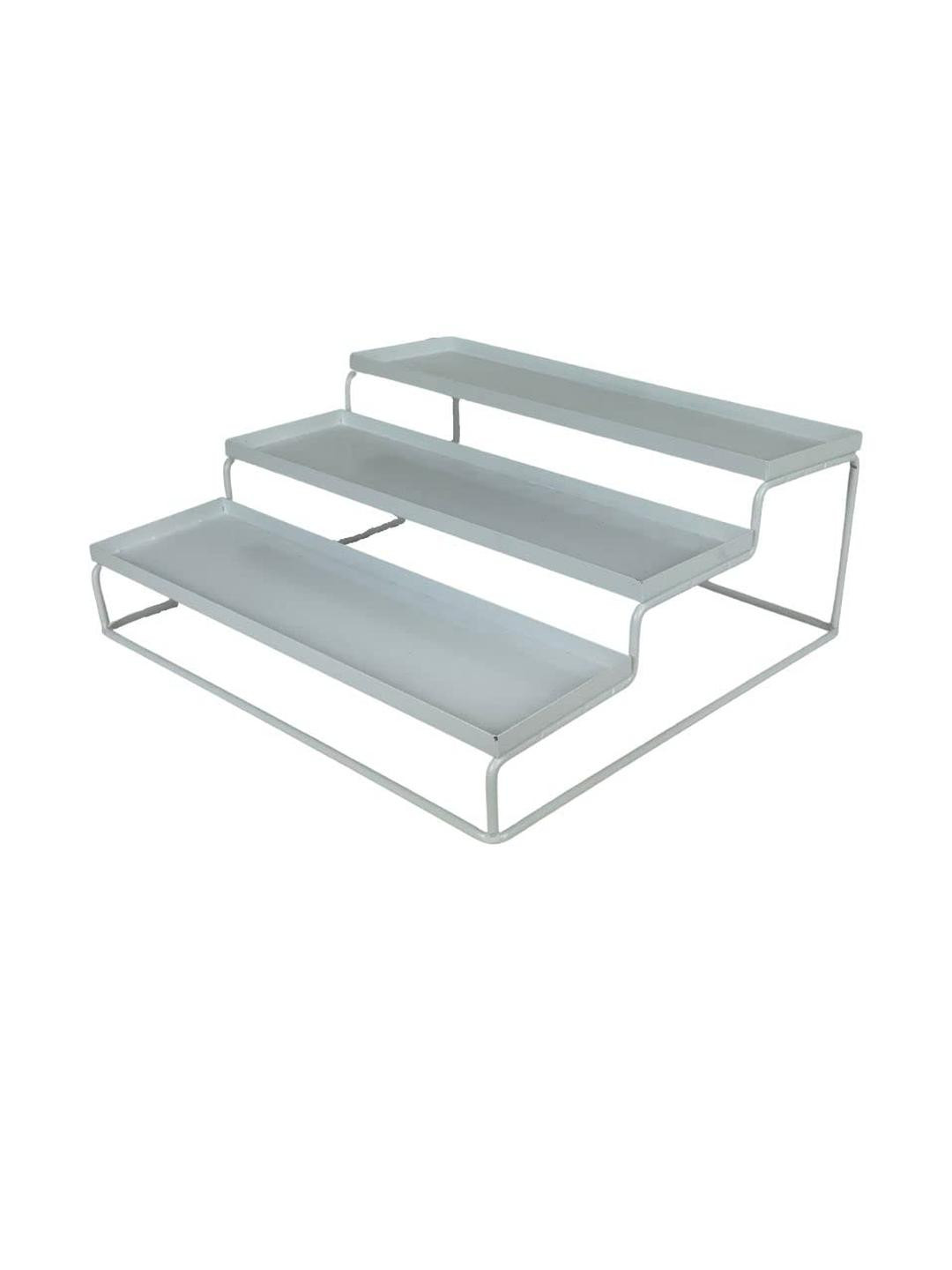 Go Hooked White 3-Tier Step Standing rack